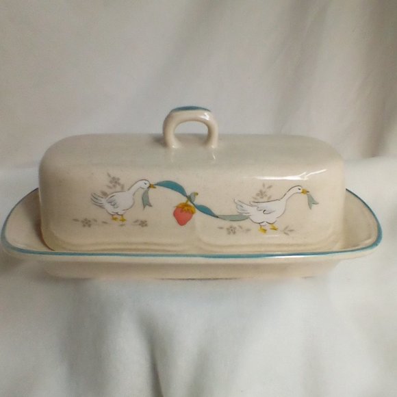 International China Marmalade Dining Butter Dish Marmalade Goose